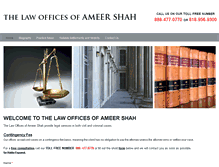 Tablet Screenshot of ameershahlawoffices.com